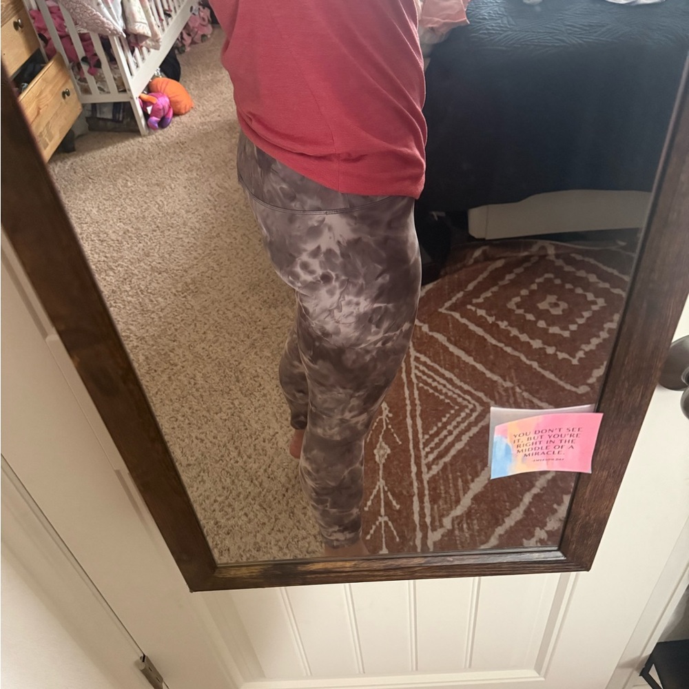 lululemon athletica Gray Tie-Dye Leggings